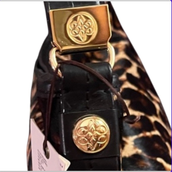 Antonio Melanie Leopard Print Calf Hair Purse - Picture 6 of 11